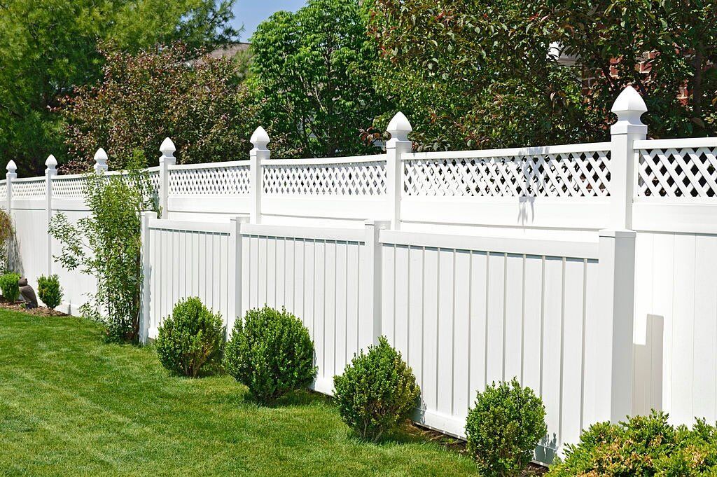 white fence for privacy